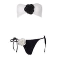 thumbnail image 2 of Traje de baño de dos piezas con estampado de leopardo para mujer, conjunto de Bikini Sexy a rayas, ropa de playa, Tanga, 2 of 5