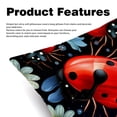 thumbnail image 2 of Seven Starred Ladybird Luxurious Velvet Pillows Covers Set of 2 for Throw Pillow or Bed Pillow, Unique Patterns, 16x16 18x18 20x20 Inches,for Various Occasions, 2 of 6