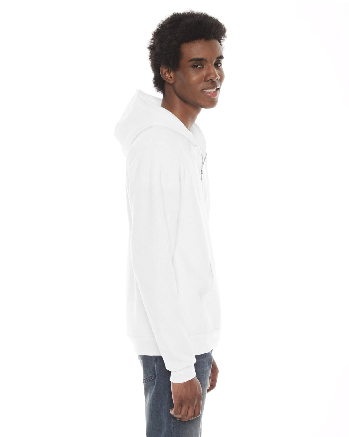American Apparel Unisex Flex Fleece Zip Hoodie Purple M - Walmart.com