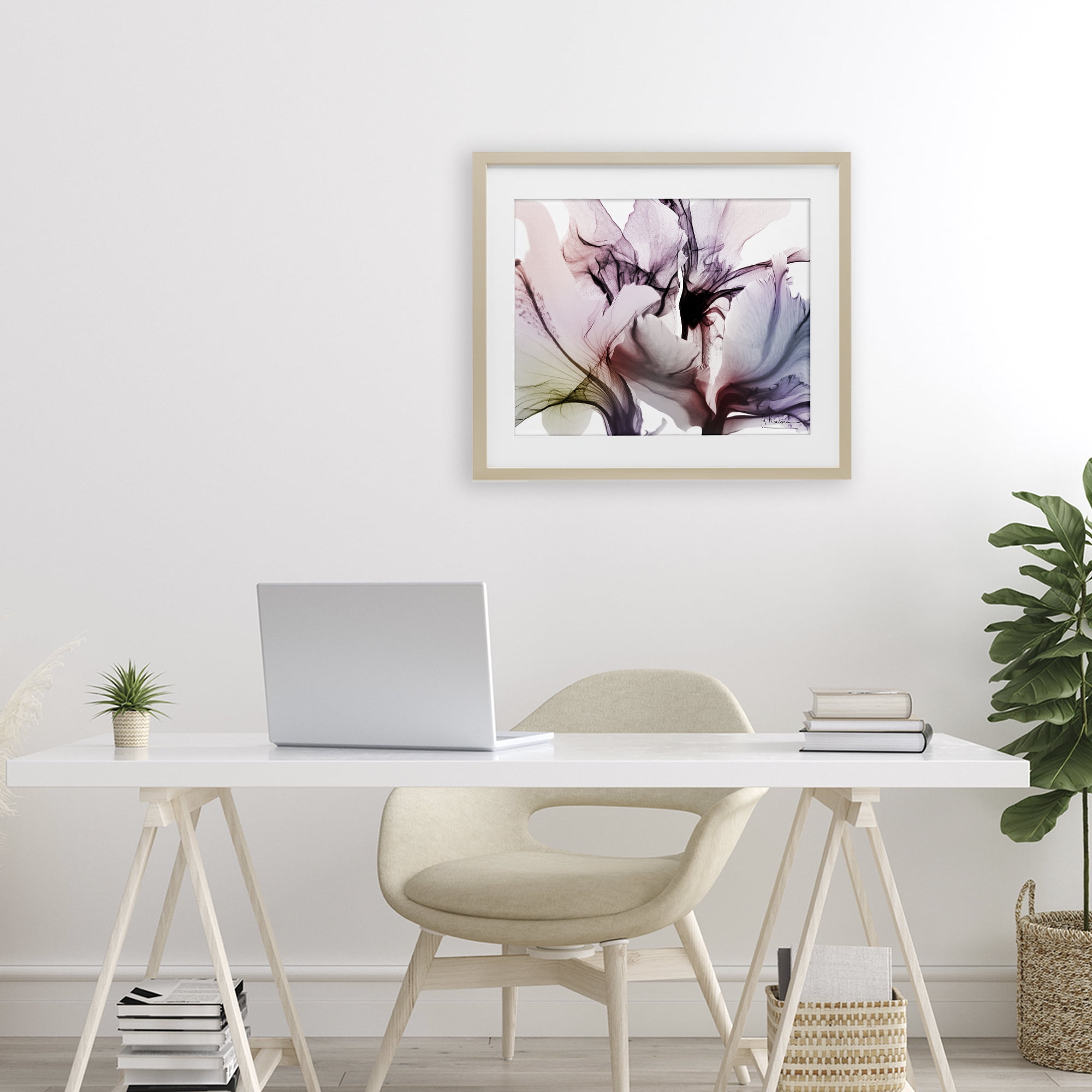 Stupell Industries Brilliant Song Flower Petals Birch Framed Print Under Glass, design by Albert Koetsier