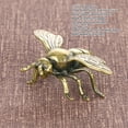 thumbnail image 4 of Copper Bee Figurine, Vivid Rust Proof Fade Resistant Exquisite Metal Animal Statue Antique  for Desktop for Office, 4 of 7