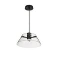 thumbnail image 5 of Nuvo Lighting Edmond 17 Inch LED Pendant Matte Black with Clear Glass - Matte Black, 5 of 5