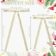 thumbnail image 3 of Wironlst 12Pcs Velvet Christmas Bows Large Vintage Velvet Bows for Christmas Tree, Garland Staircase Wreaths Holiday Xmas Decorations (Cream), 3 of 11