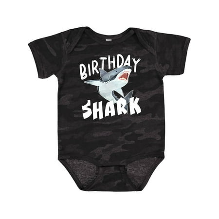 

Inktastic Birthday Shark Gift Baby Boy or Baby Girl Bodysuit