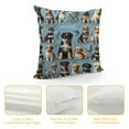 thumbnail image 4 of JEUXUS Aesthetic Decorative Short Plush Pillowcase Puppy Print Cute Dog White, 4 of 5