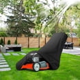 thumbnail image 5 of Lingsida Push Lawn Mower Cover, 72 x 39 x 25" Waterproof Outdoor Mower Cover with UV Protection and Adjustable Drawstring, Black, 5 of 6