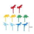thumbnail image 5 of Pnellth 10Pcs Fruit Fork Dinosaur Shape Cake Fruit Toothpick Reusable Children Food Picks for Bento Lunch Decoration, 5 of 7