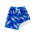 thumbnail image 2 of TOOYOU Boys Shorts Fashion Swim Trunks With Compression Liner Stretch Swim Shorts Size 10-12 Years , Blue, 2 of 3