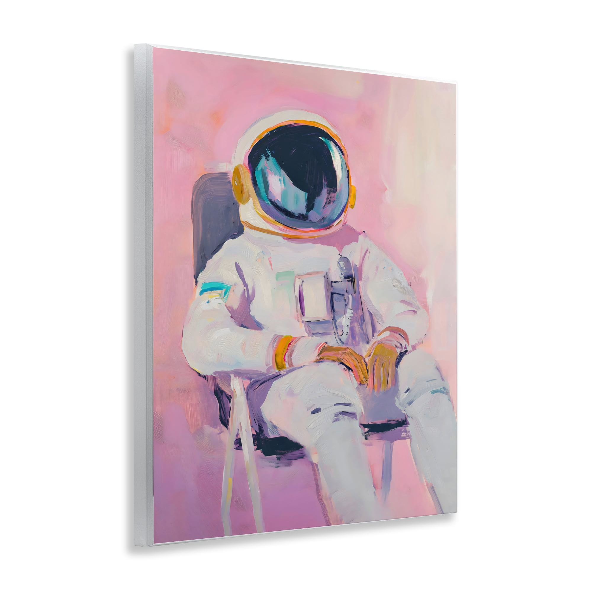 Stupell Industries Resting Astronaut on Chair Wall Plaque Art, design by The Prints Vibe