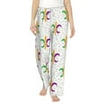 thumbnail image 2 of Goofa Mardi Gras Carnival1 Printed Soft Pajama Pants for Women, Wide Leg Comfy Casual Lounge Yoga Pants-Medium, 2 of 9