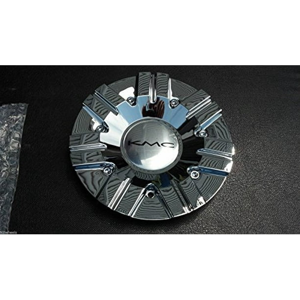KMC Chrome Wheel Center Cap 387L191 New With Screws KMC Surge KM665 665