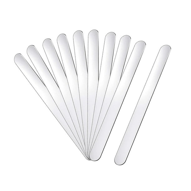 10 piezas de aluminio para pulseras, doblables, personalizables, regalos de 6,2" de largo