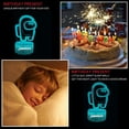 thumbnail image 3 of Junnire Among Us Game 3D LED Optical Illusion Acrylic Night Light with Remote 7 Colors Change Dimmable USB Powered Atmosphere Bedroom Decor Table Lamp Birthday Christmas Gift for, 3 of 5