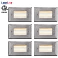 thumbnail image 1 of LEONLITE 3W Surface Mount Low Voltage LED Step Lights, 3000K Warm White, Pack of 6, 1 of 7