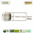 thumbnail image 2 of Assiette Carrée à Dessert de 4 Po/assiette à Feuilles de Martin Bio/naturelle, Écoresponsable, Robuste, Réutilisable, Compostable Biodégradable pour Cour Arrière, Fourniture Jetable/fête à Thème, Mariage/lot de 10, 50 Ou 100, 2 of 5