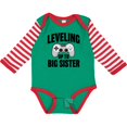 thumbnail image 3 of Inktastic Leveling Up to Big Sister Girls Long Sleeve Baby Bodysuit, 3 of 5