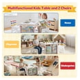 thumbnail image 4 of Kids Table and Chair Set 4-in-1 with Storage, Wooden Activity Table for , Arts, Drawing, Reading, Toddler Furniture for Playroom, , Gift for Boys & Girls (Age 3+), 4 of 8