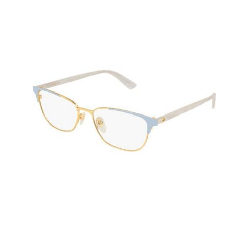 New Gucci GG0248O 004 Light Blue & White Eyeglasses 53/16/145