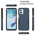 thumbnail image 5 of For Motorola Moto G 5G 2023 Phone Case,2 in 1 Hard PC Phone Case for Moto G 5G 2023 , Njjex Rubber & Rugged Shockproof Full Body Protection Case Cover - Blue, 5 of 6
