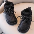 thumbnail image 7 of YMUQEIGH Toddler Girls Boys Combat Ankle Boots Little Kid Waterproof Outdoor Chelsea Fall Booties Leather Comfort Shoes (Toddler/Little Kid), 7 of 7