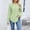 Light green, variant on Lace Long Sleeve Tops for Women Fashion 2025 Eyelet Blouses Dressy Casual Crewneck Embroidered Shirts Knit Crew Neck T Shirts Side Split Blosue Casual Loose Fit Fall Basic Tees Black L
