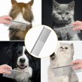thumbnail image 3 of Stainless Steel Pet De-shedding Comb for Dogs Gently Removes Tangled Hair, 3 of 9
