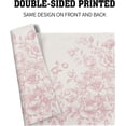 thumbnail image 5 of Chinoiserie Flowers Placemats Set of 4, 12x18 Inch Pink and Cream Floral Leaves Vintage Botanical Place Mat Heat Resistant Washable Mats Spring Kitchen Dining Table Decoration, 5 of 8