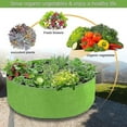 thumbnail image 2 of Contenedor de plantación redondo CHAO bolsas de cultivo maceta tela cama elevada para jardín negro 90x30cm, 2 of 4