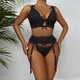 thumbnail image 2 of Gibobby Ropa sexy de mujer para sexo Camisola de lencería para mujer, con corte de red entrecruzado, sin mangas, sexy, vestido de peluche(Negro, M), 2 of 5