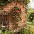 thumbnail image 6 of Wall Mounted Artificial Flower Arrangement | Faux Hanging Floral Bouquet for Porch, Courtyard, and Wall Decor | Silk Fabric and Plastic Vines | Indoor and Outdoor Wedding or Home Decoration, 6 of 6