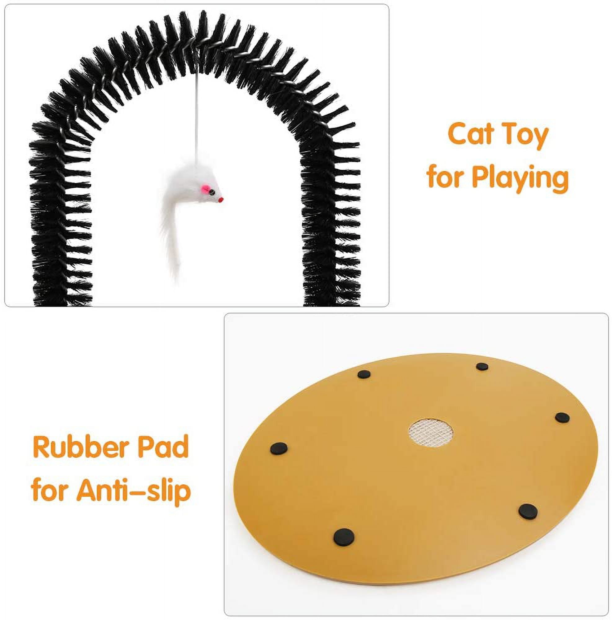 Cat Arch Scratcher, Cat Self Groomer Brushes For Indoor Cats, Cat Face Scratcher Brush Arch Scratching Board Scratch Pad Massager For Shedding