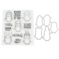 thumbnail image 2 of Tampon Transparent, Matériau Sain, Noël, Apparence Frappante, 2 of 14