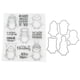 thumbnail image 1 of Sellos transparentes reutilizables, de material saludable, con patrón único y de amplia aplicación para proyectos de manualidades., 1 of 14