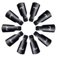 thumbnail image 1 of Vogacara 10 Uds. Clips de tapa de remojo de Arte de uñas de plástico Gel removedor de esmalte herramienta de envoltura líquido para la Juegos de manicura negro, 1 of 6
