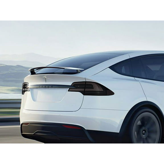 Rvinyl Tail Light Tint Covers Compatible with Tesla Model X 2018-2024 - Matte Smoke