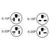 Morris Products 89612 Straight Plugs 15A 125V