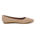 thumbnail image 2 of Flats de gamuza nude con punta fina para mujer DREAM PAIRS, talla 10, 2 of 6