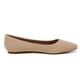 thumbnail image 2 of Flats de gamuza nude con punta fina para mujer DREAM PAIRS, talla 10, 2 of 6