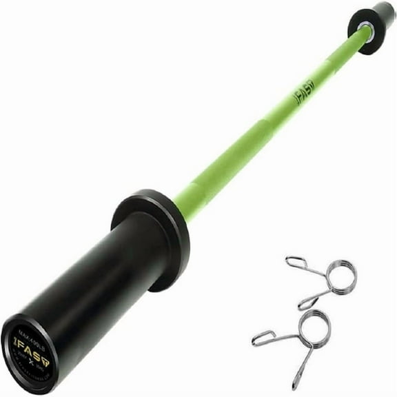 Fithood Olympic Barbell Bar Plates 4Ft Solid Iron Fitness Weightlifting