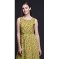 thumbnail image 4 of Bimba Floral Women Round Neck Printed Evening PartyÂ&nbsp;DressÂ&nbsp;Sleeveless Gown-Large, 4 of 6