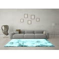 thumbnail image 3 of Ahgly Company Indoor Rectangle Abstract Light Blue Modern Area Rugs, 6' x 9', 3 of 4