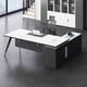 thumbnail image 2 of Wooden L Shaped Office Desks Bureau Modern Multifunctional Drawers Office Desks Keyboard Reception Scrivania Angolare Furnitures My Lux Decor Round, 2 of 24