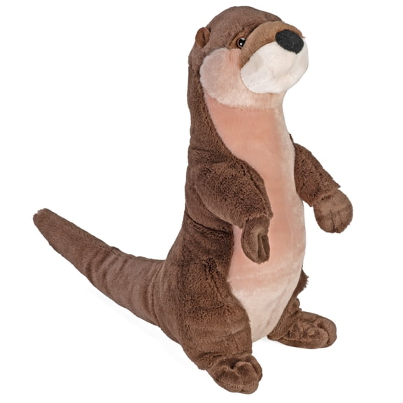 Wild Republic Cuddlekins River Otter Standing, Stuffed Animal, 12 inch, Plush Toy, Fill is Spun Recycled Water Bottles