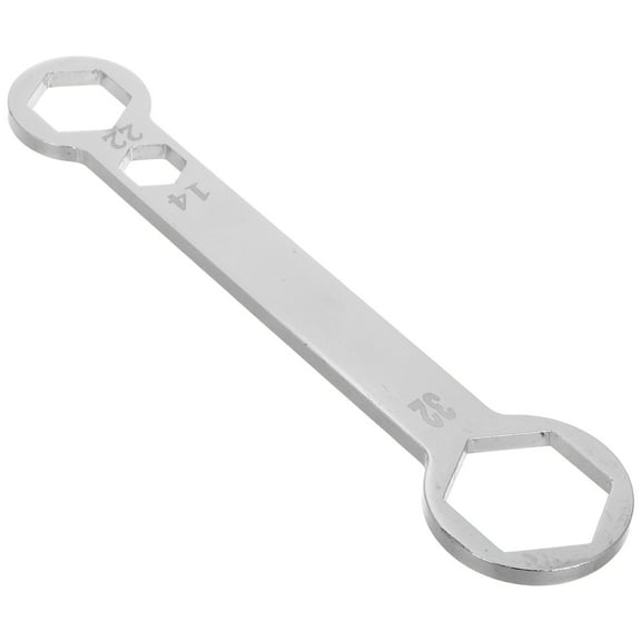 Motorcycle Axle Wrench for Front and Rear Axles Maintenance Tool in Chrome Vanadium Steel Silver