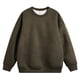 thumbnail image 1 of Blusas y camisas de manga larga con cuello redondo para hombre, sudadera holgada con cuello redondo de color liso, blusa de poliéster para hombre, 1 of 3