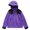 Purple, variant on Unisex Outdoor Hooded Jacket Windproof Loose Fit Mountaineering Top with Functional Pockets for Hiking Travel