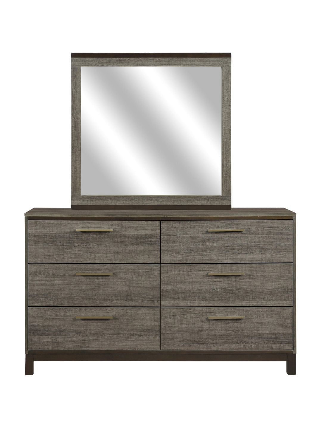 Topline Home Furnishings Grey Wood texture Dresser