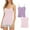 Pink+Purple, variant on Njoeus White Tank Top Woman Athletic Tank Tops for Women 2 Pack Camisole Tops for Women Plus Size Tank Tops with Built in Bra Spaghetti Strap Tank Tops Cami Sleeveless Summer Tops S-6Xl Off The Should