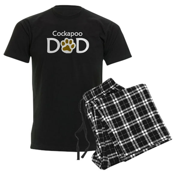 CafePress - Cockapoo Dad Pajamas - Men's Dark Loose Fit Cotton Pajama Set