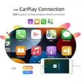 thumbnail image 2 of 7'' 1 Din Car Radio Mirror Link MP5 Player Car Stereo Wireless Carplay Android Auto Car Audio Electric Telescopic Screen Support USB/TF Card Bluetooth, 2 of 12